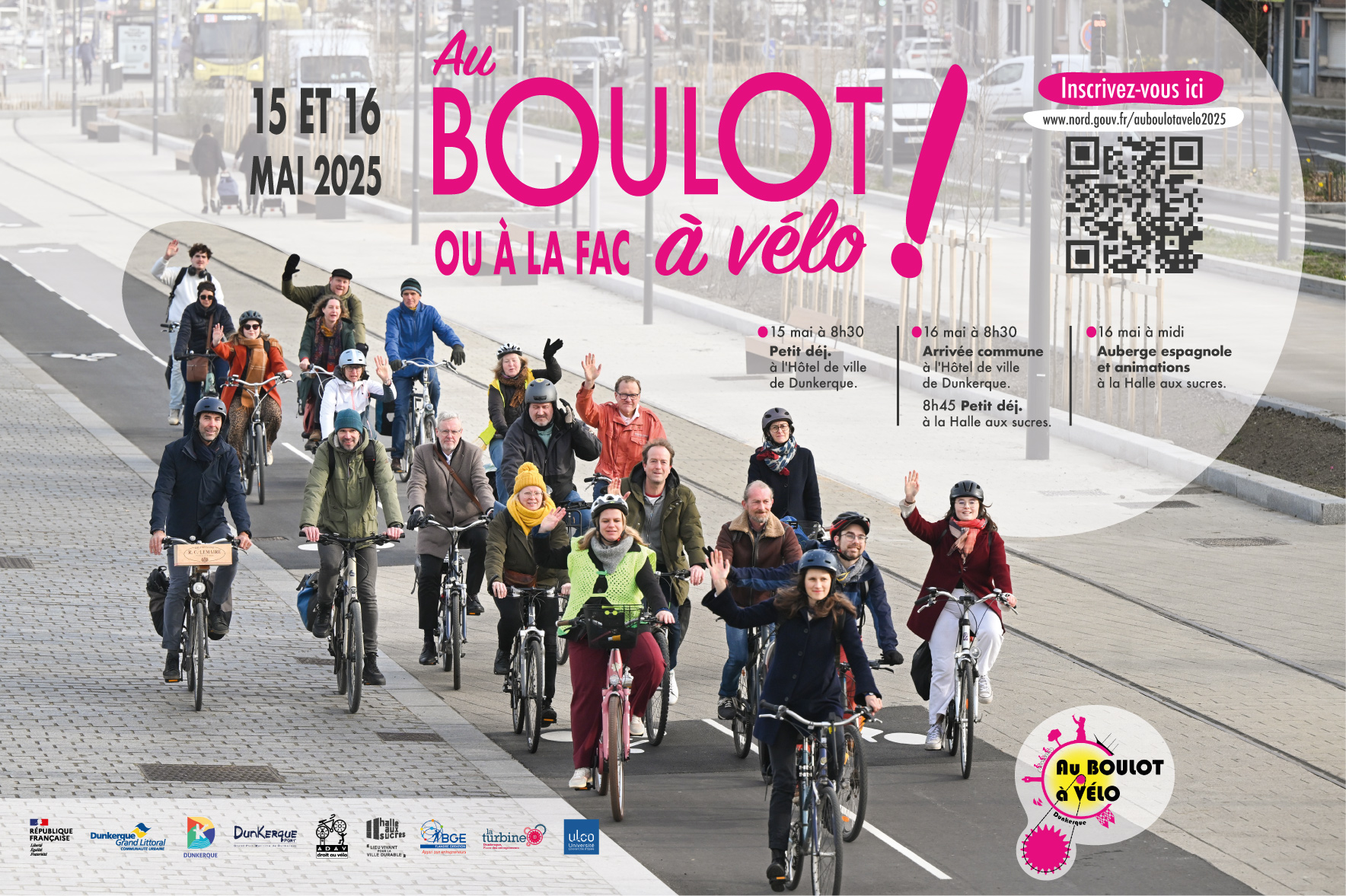 Affiche Au Boulot A Velo Dunkerque 2025